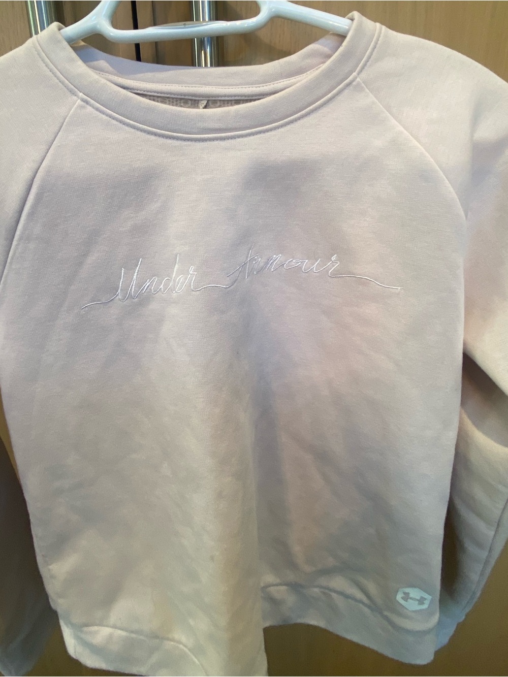 Under Armour Soft Pink Crewneck Sweatshirt Youth XS Girls
